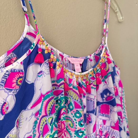 NWOT Lilly Pulitzer Play That Trunky Music Rooney 100% Silk Dress Size XS - Picture 8 of 12